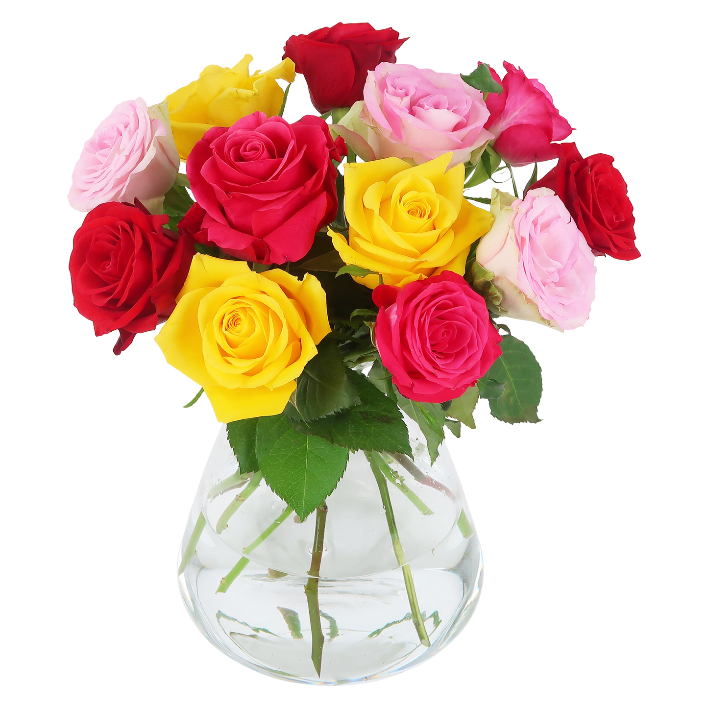 Colorful Roses – Briefkastenstrauß bunt - Botanic-Vibes