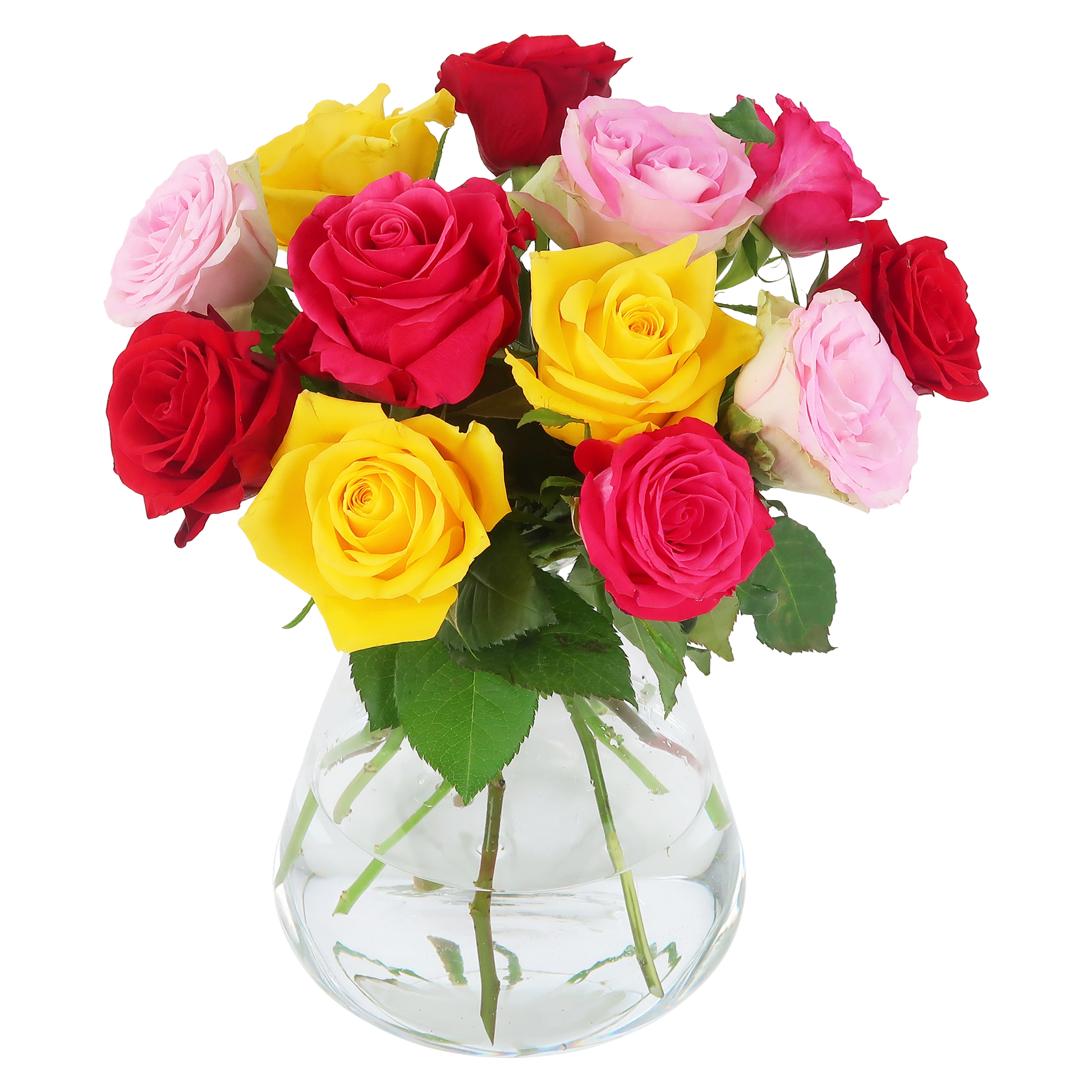 Colorful Roses – Briefkastenstrauß bunt - Botanic-Vibes