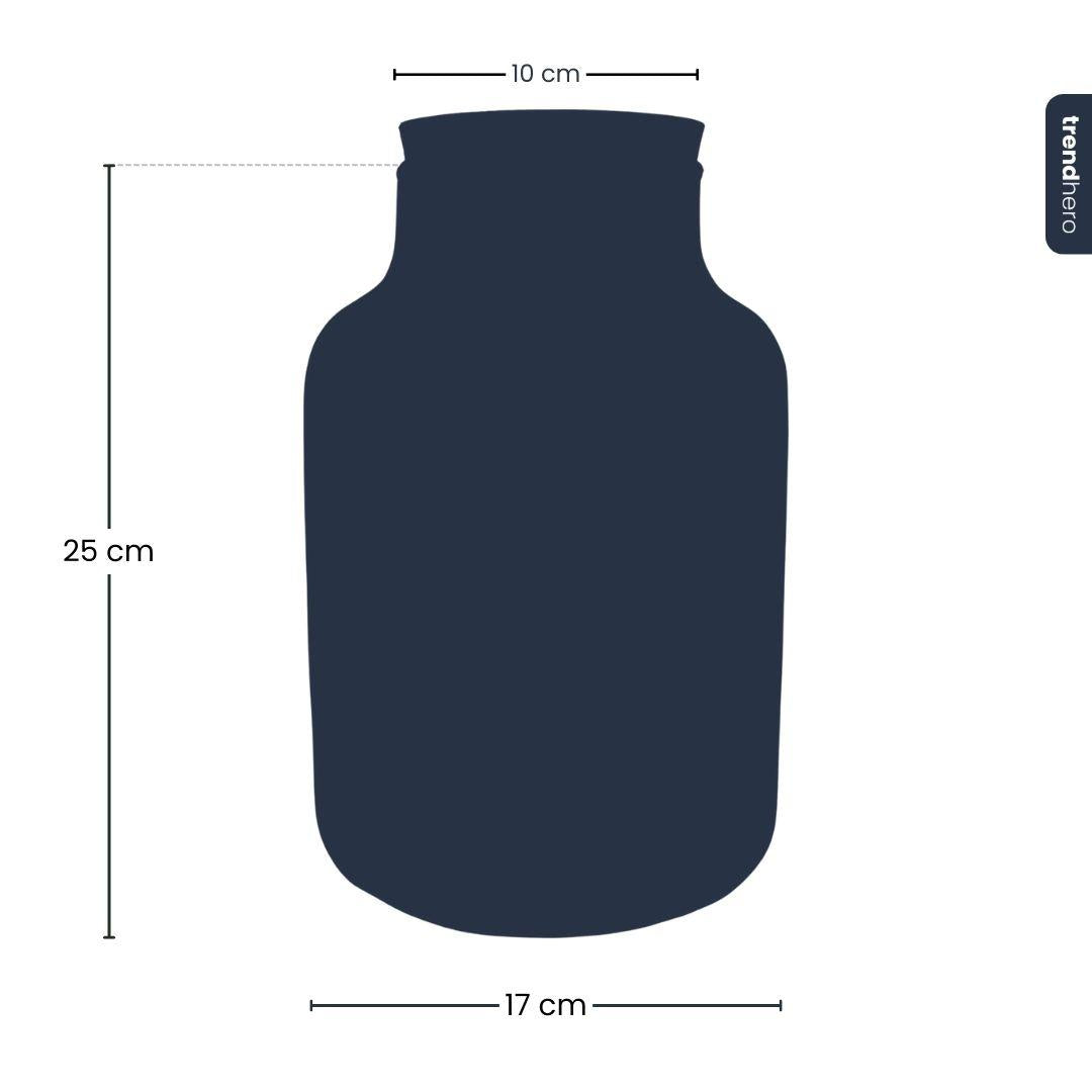 Terrarium fles met kurk - Little Milky met led kurk - Gesloten groot terrarium ↑ 24.5 cm - Botanic-Vibes