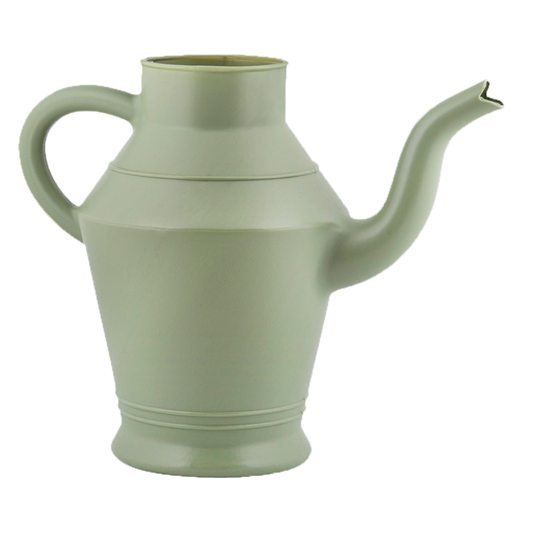 Vintage Plastic Watering Can - ↑ 22Cm - White - Blue - Green