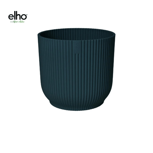 Topf elho Vibes Fold Round Blau – D30 × H27 - Botanic-Vibes