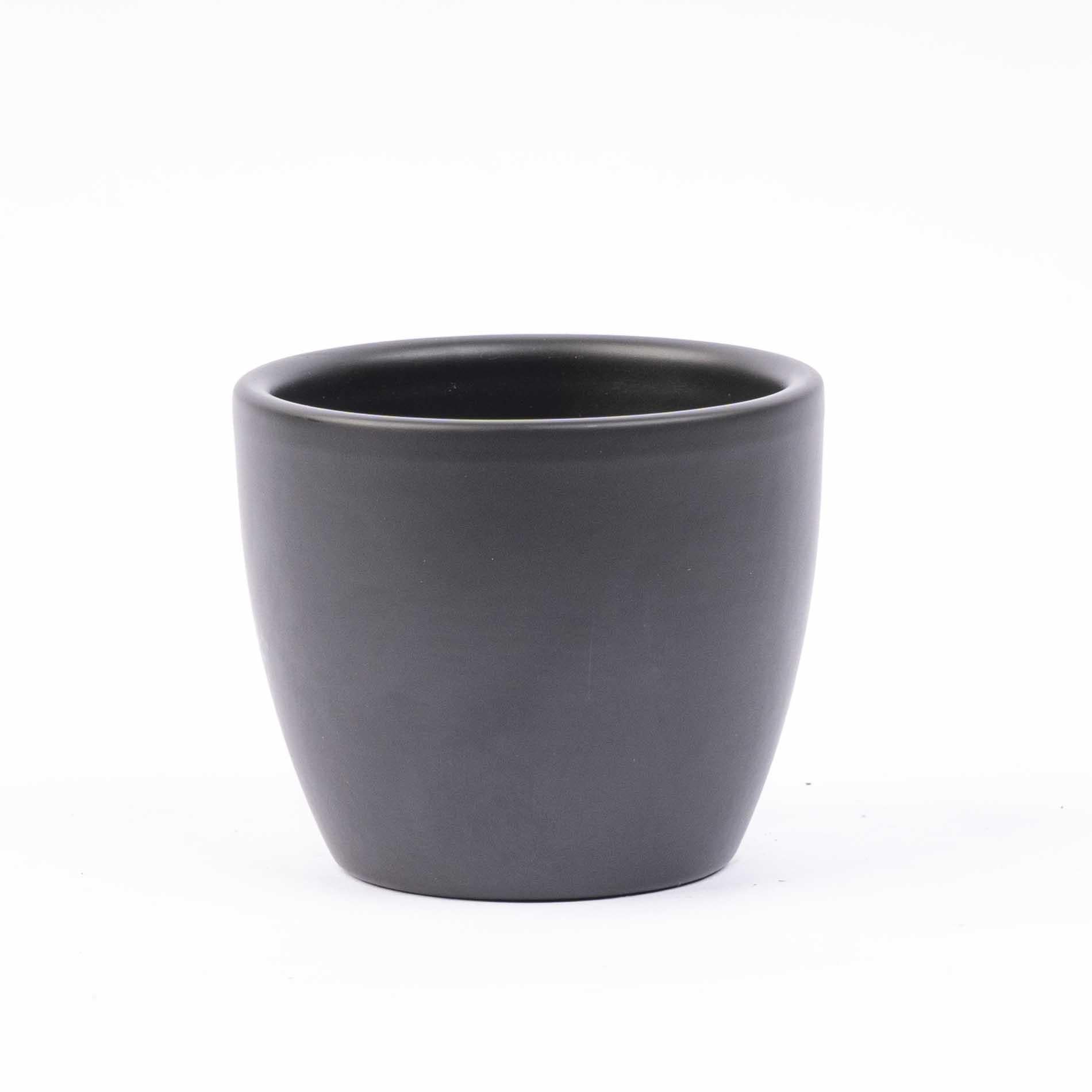 Mini-Weihnachtsbaum Set 3 – inkl. Boule-Anthrazit-Topf + 20 LED-Lichter - Botanic-Vibes