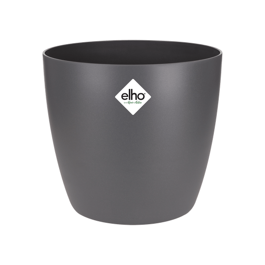 Topf elho Brussels Round Anthrazit – D20 × H19 - Botanic-Vibes