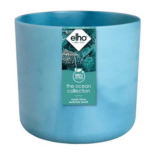Topf elho Ocean Round Atlantikblau – D22 × H20 - Botanic-Vibes
