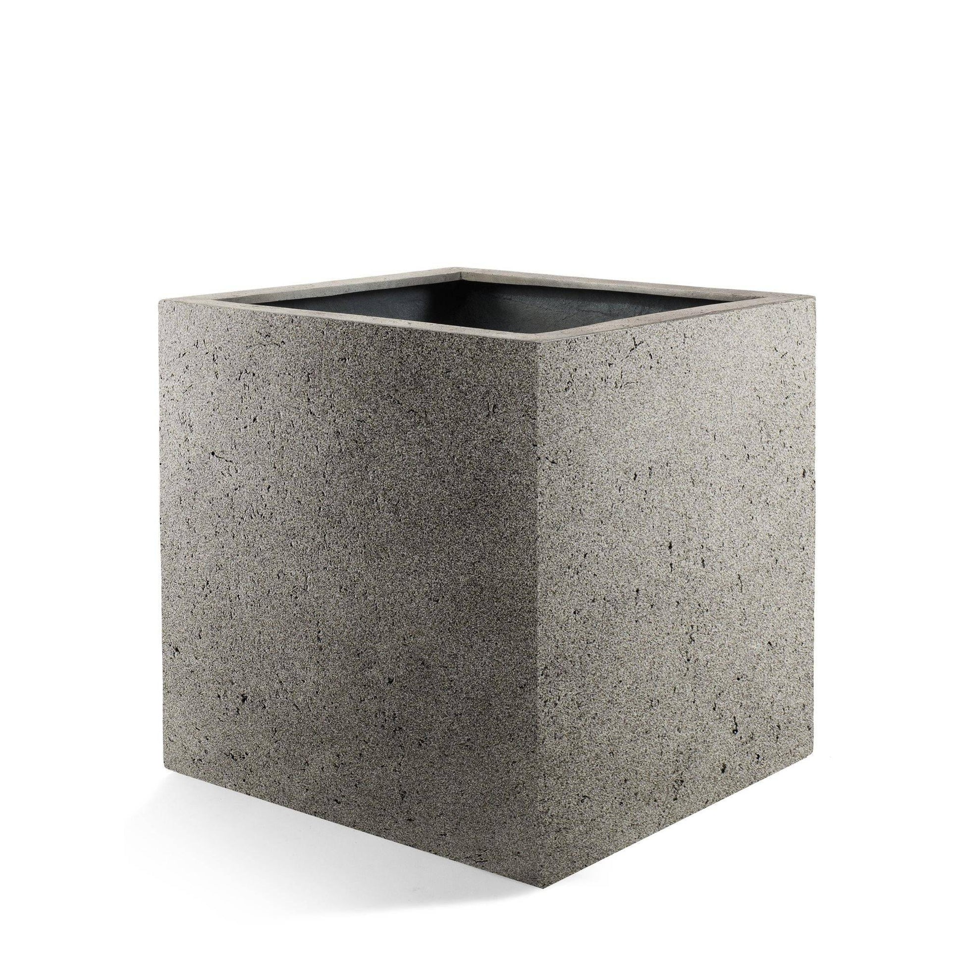 Topf Grigio Cube Natural Concrete – D50 × H50 - Botanic-Vibes
