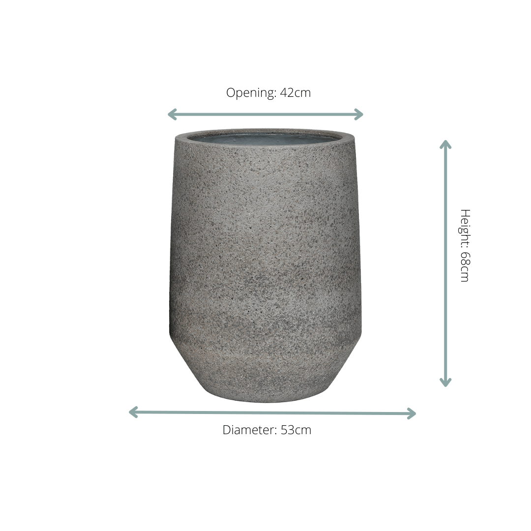 Pot Harith High L Dioriet Grey - D53 x H68 - Botanic-Vibes