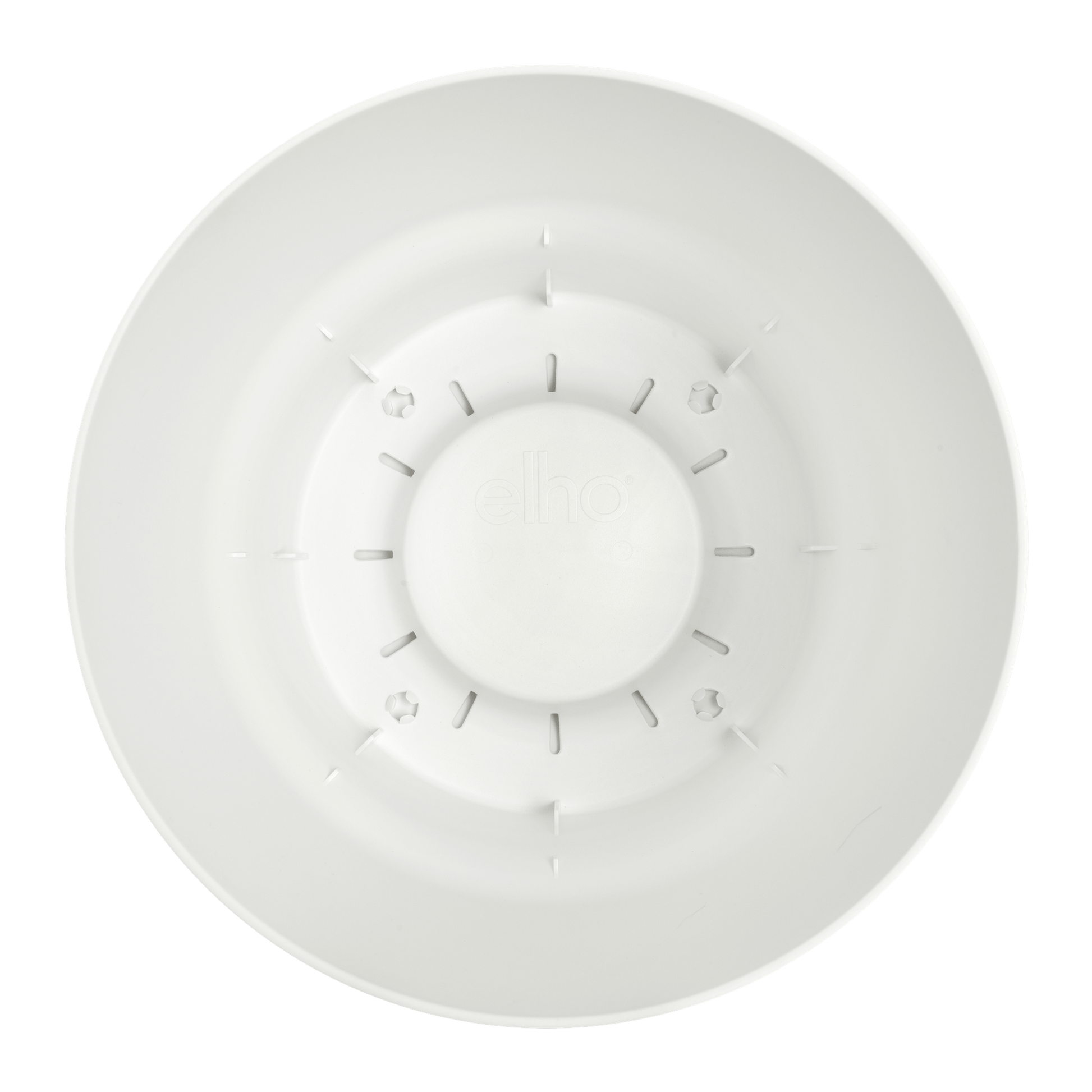 Topf elho Greenville Round Weiß – D14 × H13 - Botanic-Vibes