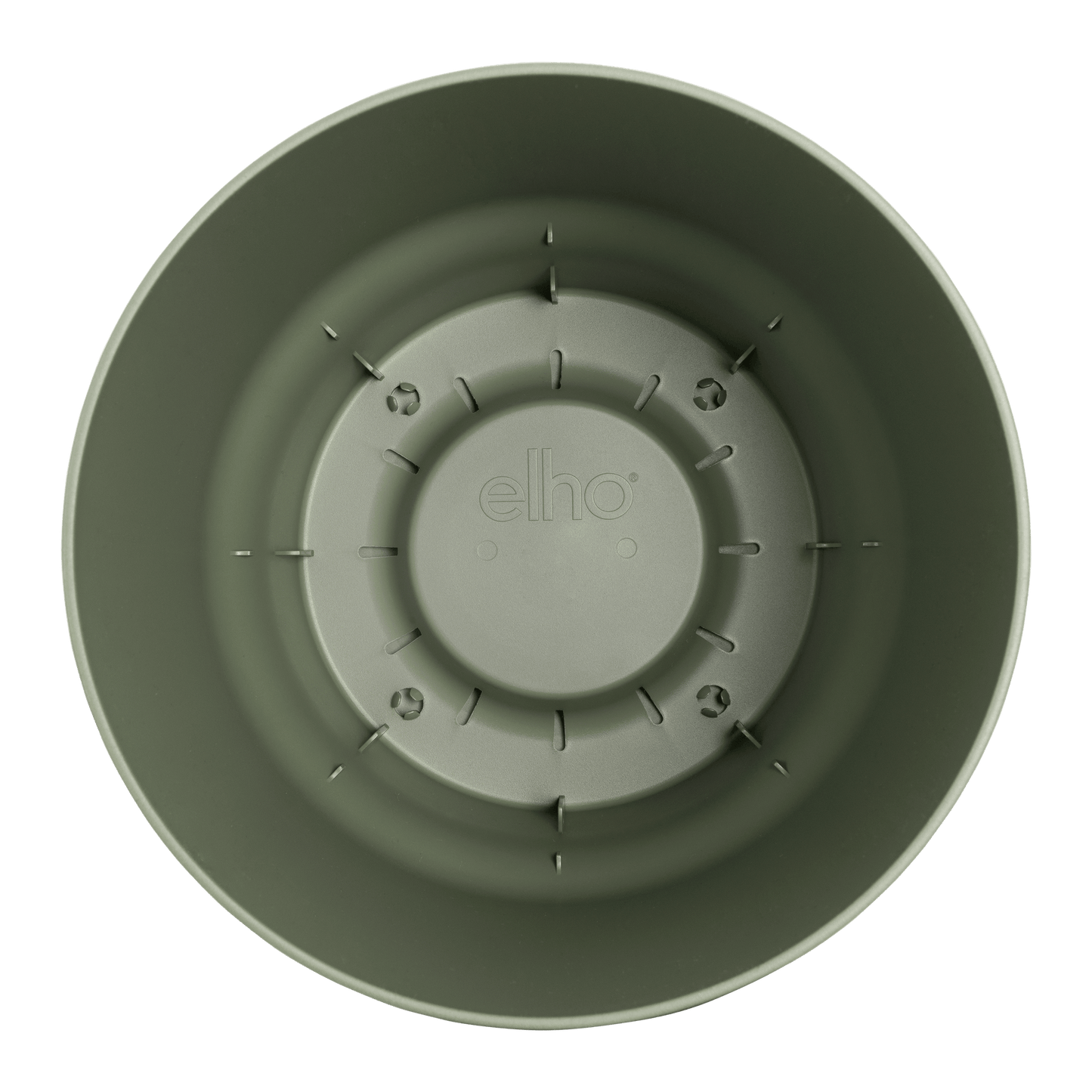 Topf elho Greenville Round Grün – D14 × H13 - Botanic-Vibes