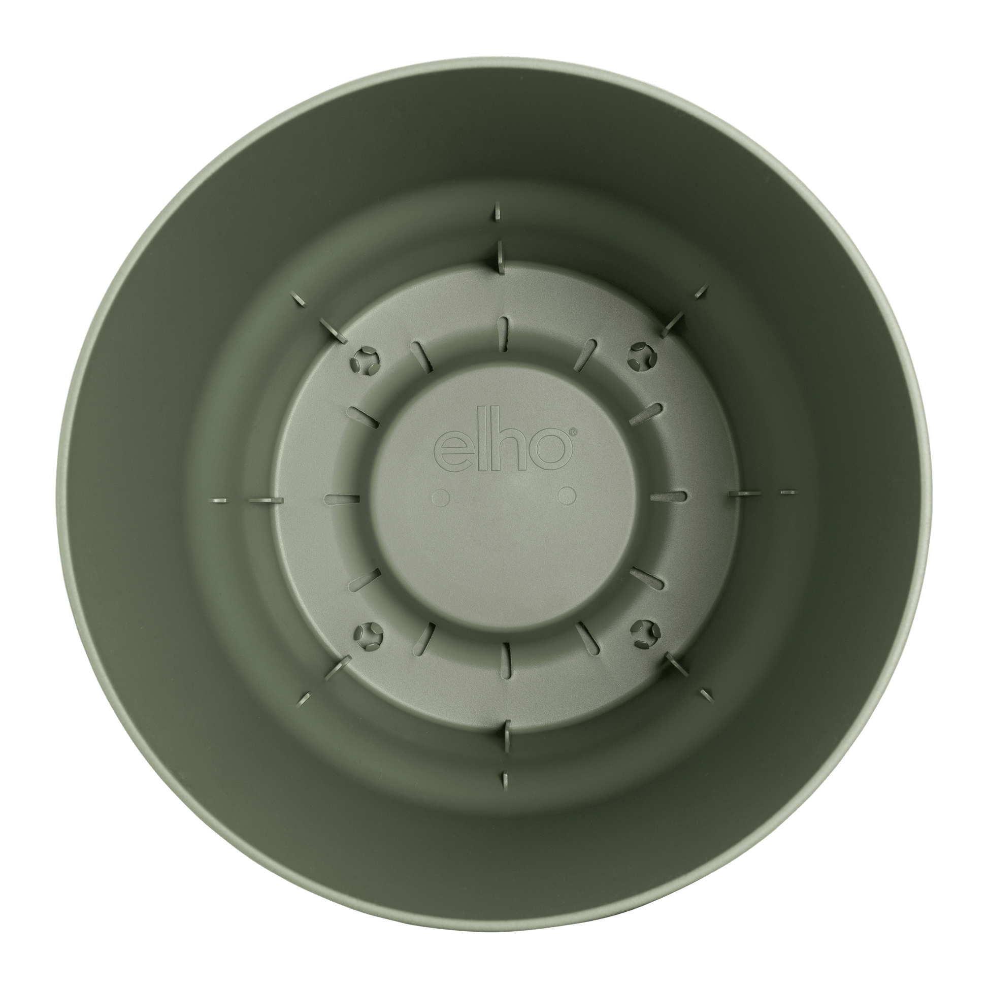 Topf elho Greenville Round Grün – D14 × H13 - Botanic-Vibes