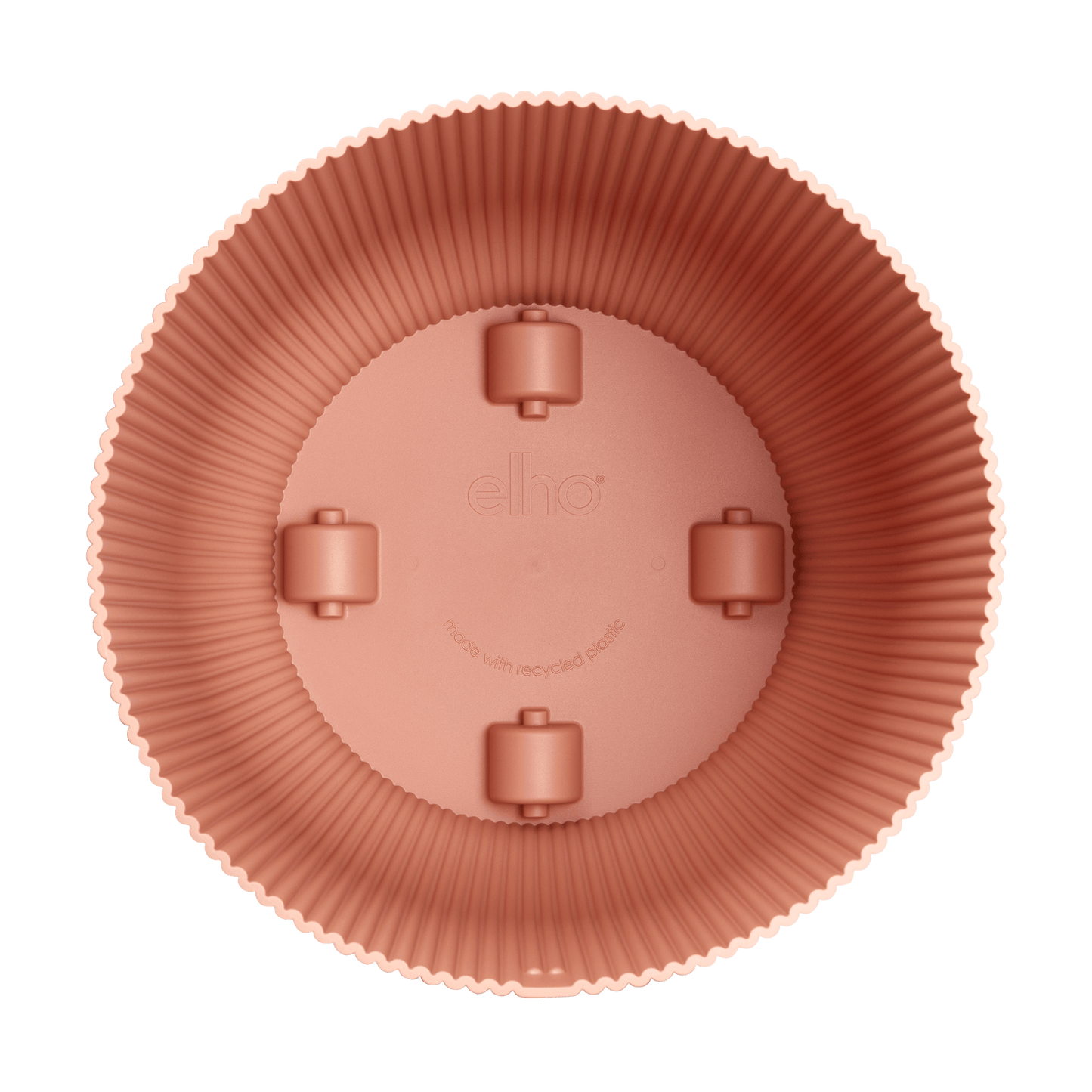 Topf elho Vibes Fold Round Rosa – mit Rollen – D35 × H33 - Botanic-Vibes