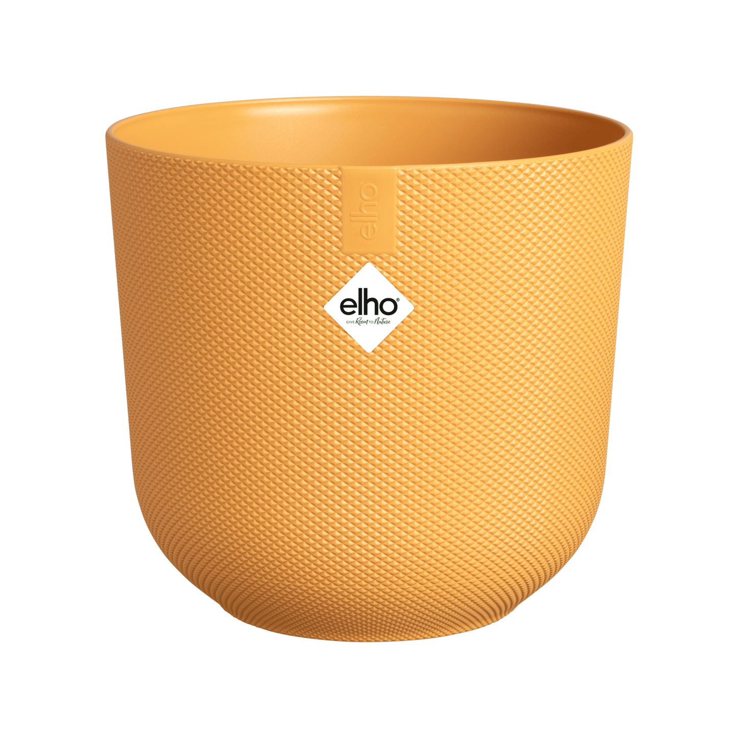 Topf elho Jazz Round Bernstein-Gelb – D14 × H13 - Botanic-Vibes