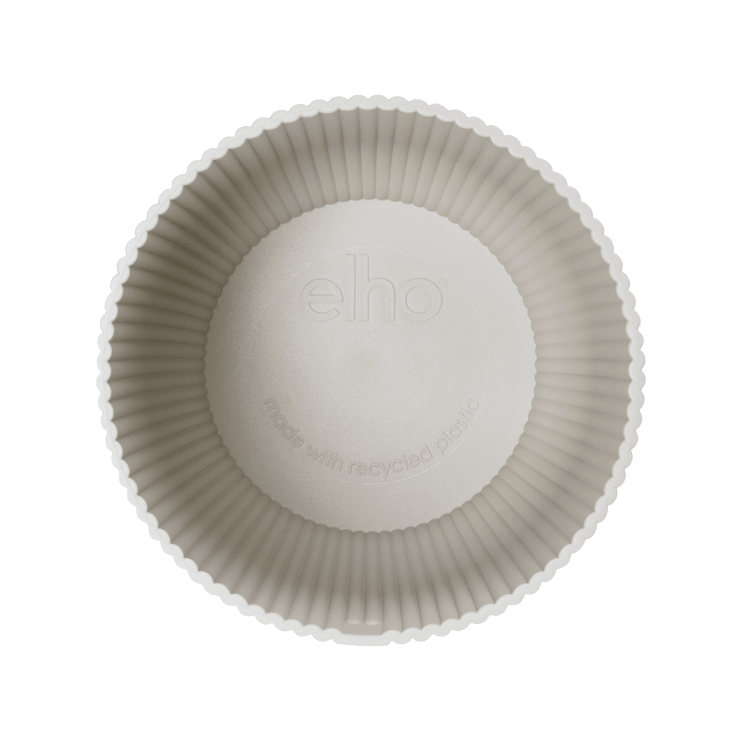 Topf elho Vibes Fold Round Weiß – D30 × H27 - Botanic-Vibes