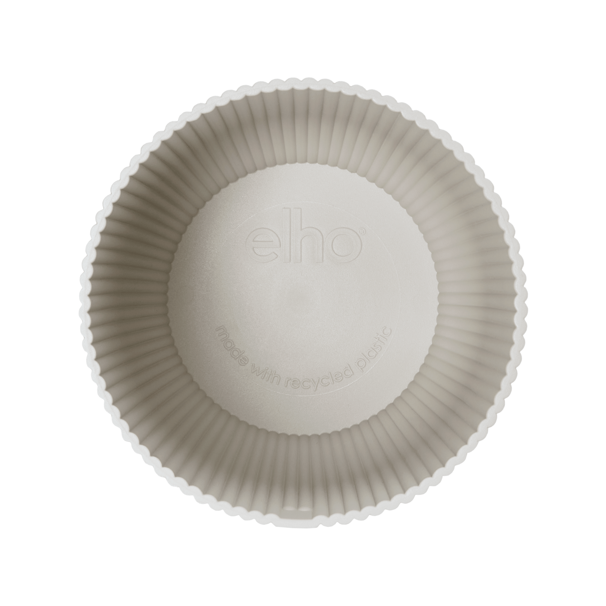 Topf elho Vibes Fold Round Weiß – D30 × H27 - Botanic-Vibes