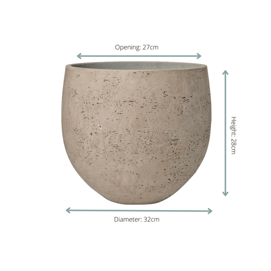 Pot Orb Grey Washed - D32 x H28 - Botanic-Vibes