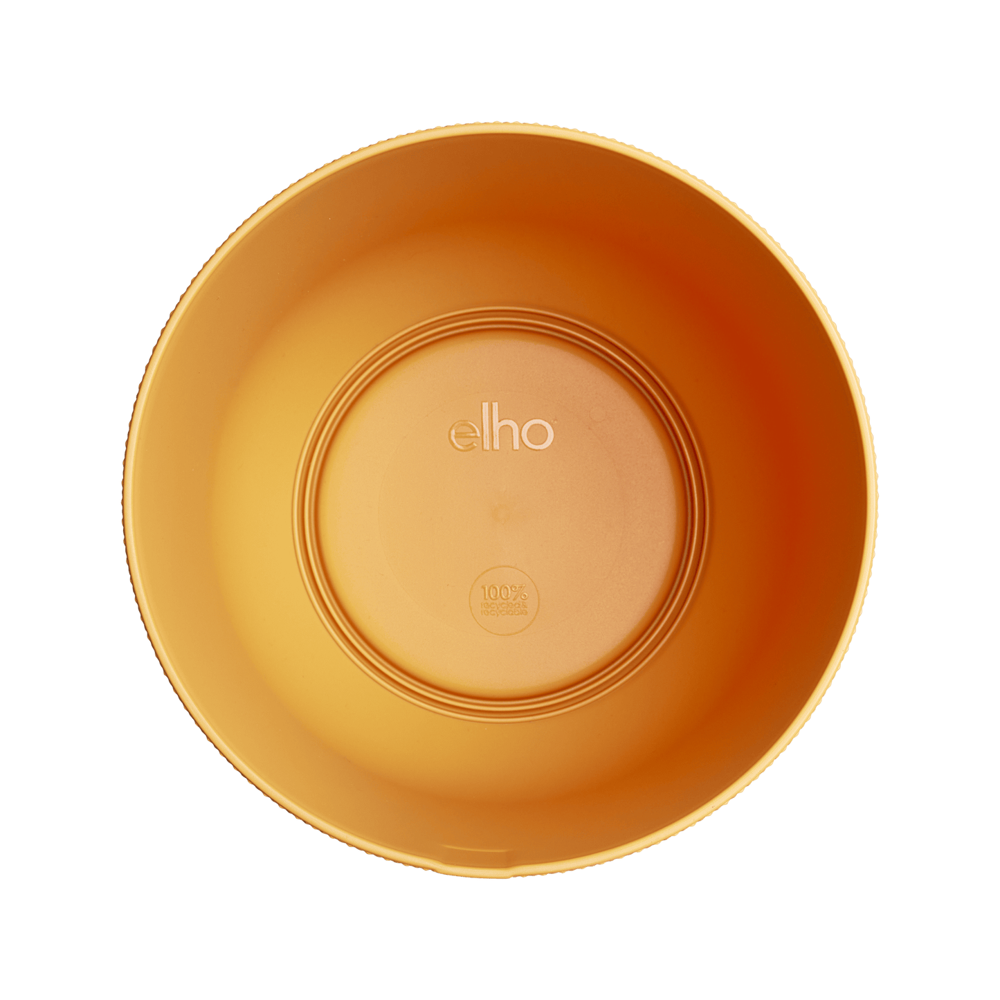 Topf elho Jazz Round Bernstein-Gelb – D14 × H13 - Botanic-Vibes