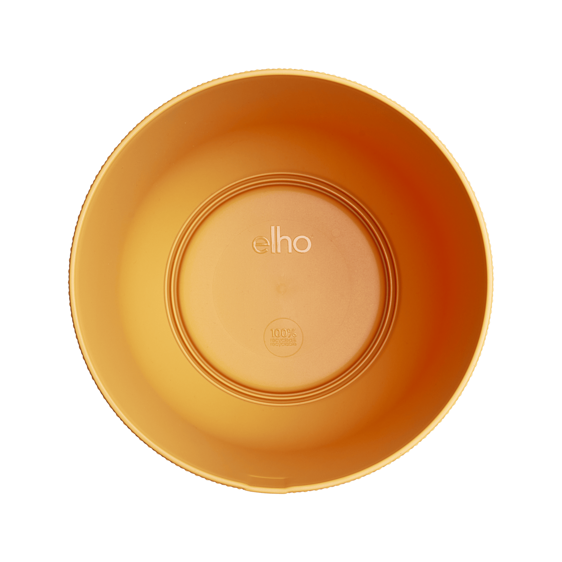 Topf elho Jazz Round Bernstein-Gelb – D14 × H13 - Botanic-Vibes