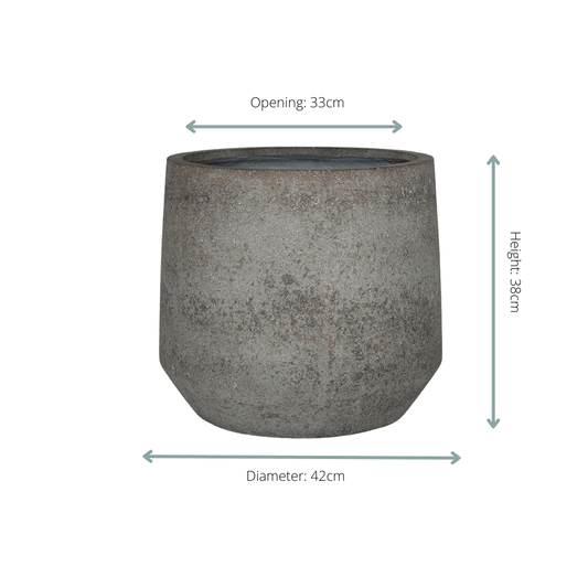 Pot Harith M Dioriet Grey - D42 x H38 - Botanic-Vibes
