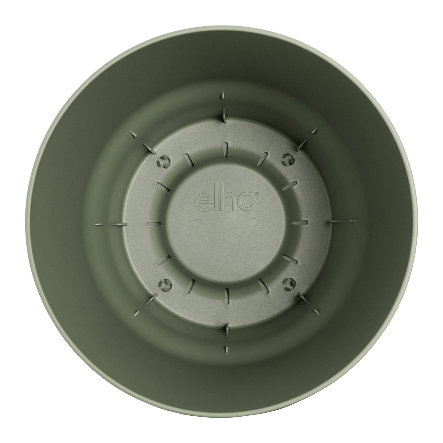 Topf elho Greenville Round Grün – D24 × H23 - Botanic-Vibes