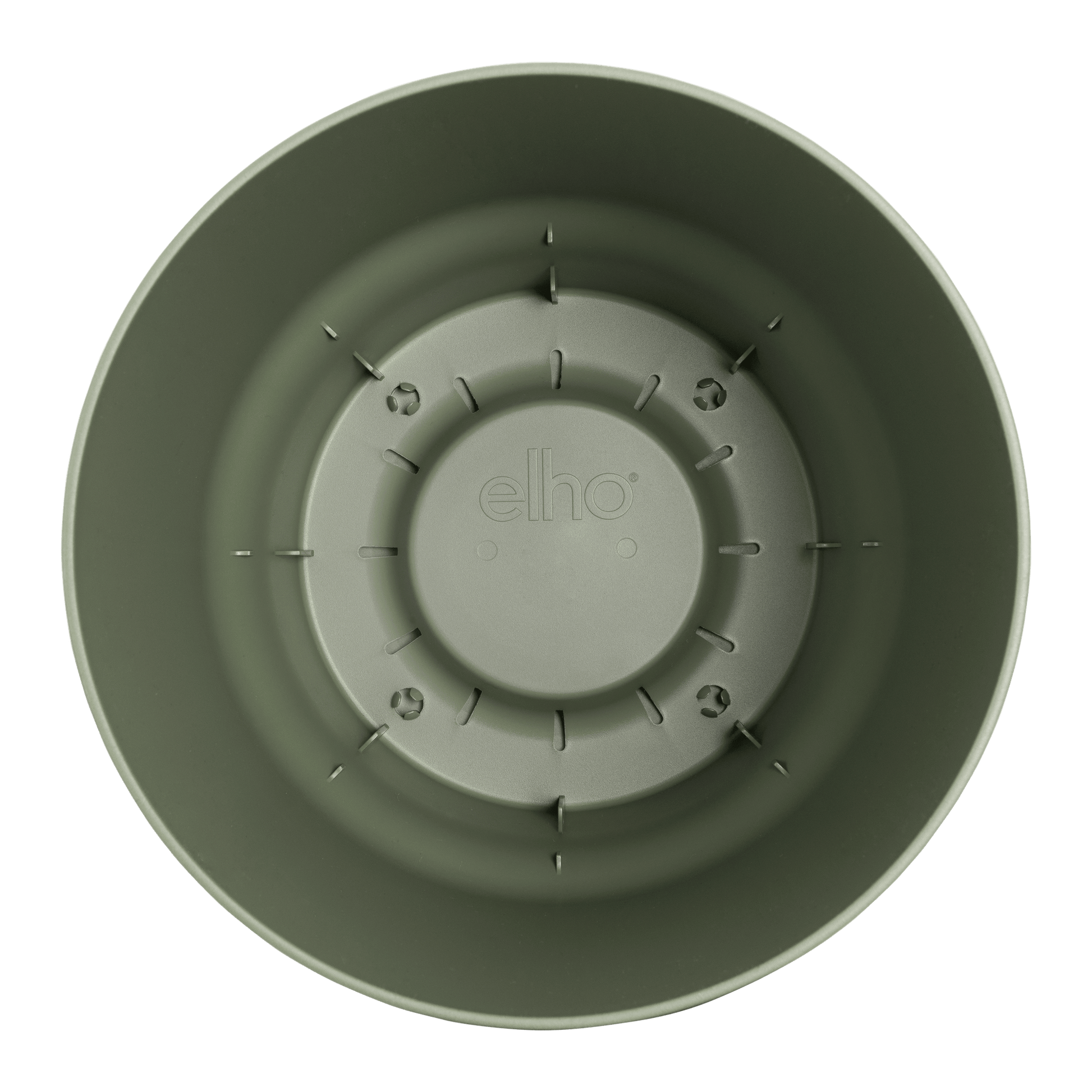 Topf elho Greenville Round Grün – D24 × H23 - Botanic-Vibes