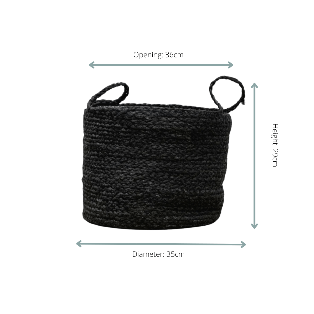 Mand Stefan zwart - D35 x H29 - Botanic-Vibes