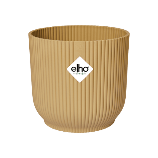 Topf elho Vibes Fold Round Gelb – D14 × H13 - Botanic-Vibes
