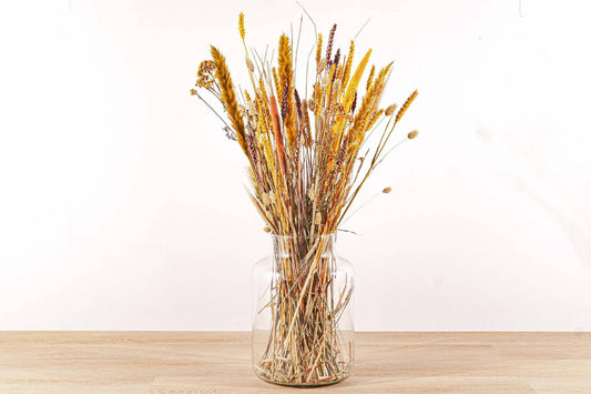 Trockenblumenstrauß – Yellow & Brown – Trockenstrauß – 70 cm – FH013 - Botanic-Vibes