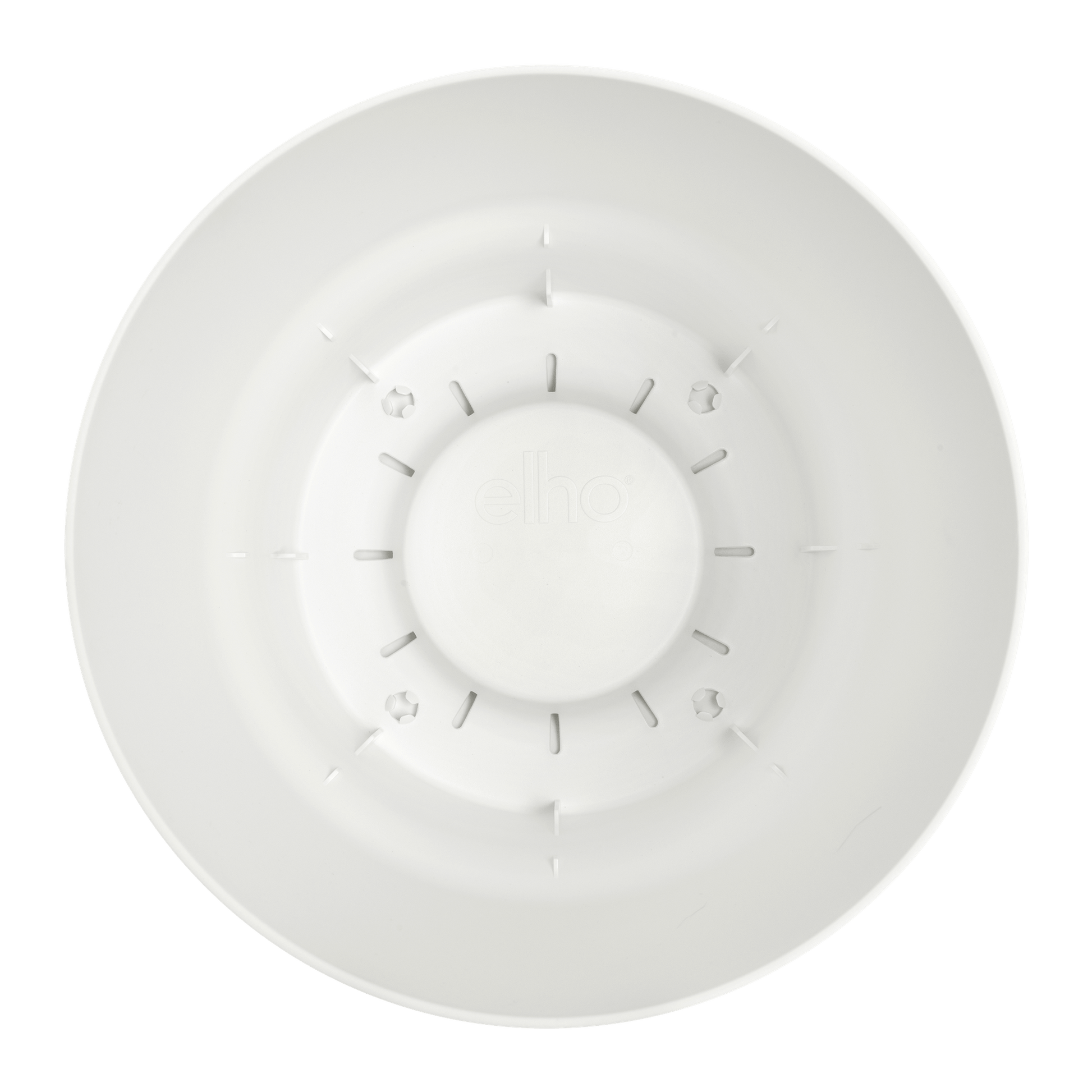 Topf elho Greenville Round Weiß – D30 × H28 - Botanic-Vibes