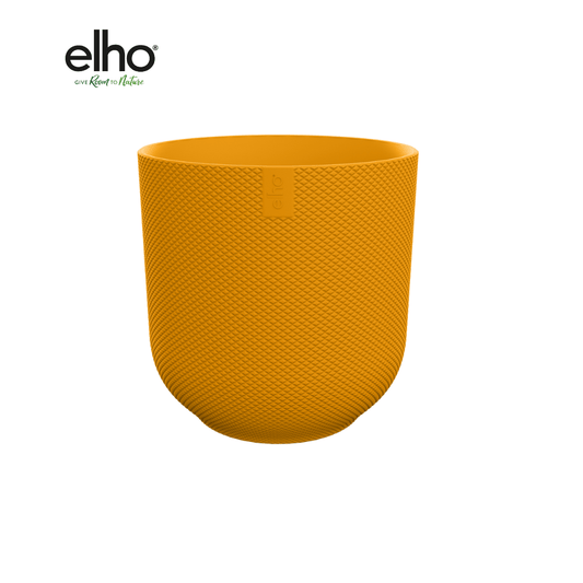 Topf elho Jazz Round Bernstein-Gelb – D19 × H18 - Botanic-Vibes