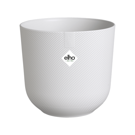 Topf elho Jazz Round Weiß – D19 × H18 - Botanic-Vibes