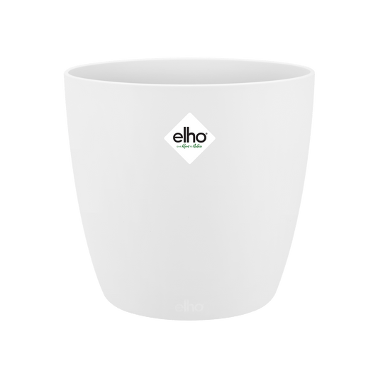 Topf elho Brussels Round Weiß – D30 × H27 - Botanic-Vibes