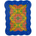 Curved Photo Frame Polyresin - Blue