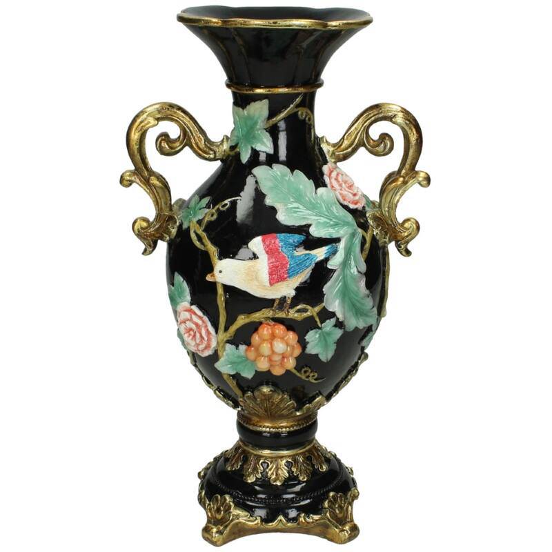 Bird Vase With Colorful Design