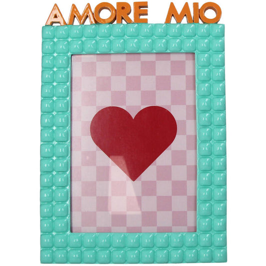 Amore Mio Polyresin Photo Frame Turquoise 13X18Cm