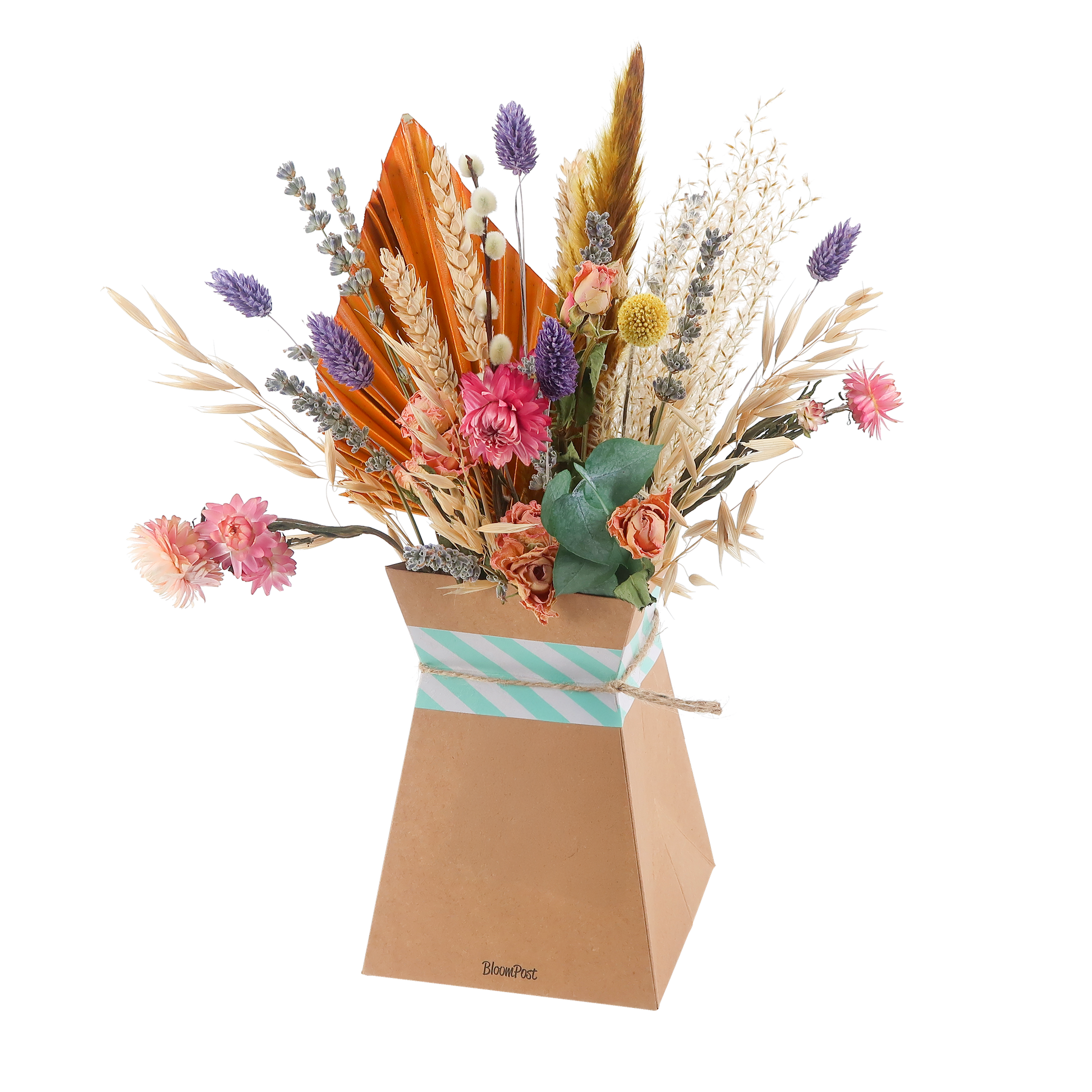 Getrocknete blumen pastel + faltbare vase - Botanic-Vibes