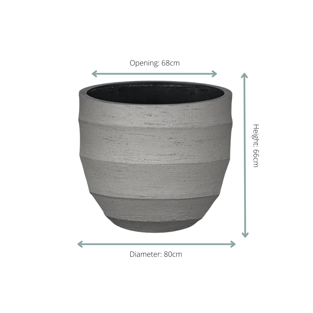 Pot Bordo New Egg Grey D80 x H66 - Botanic-Vibes