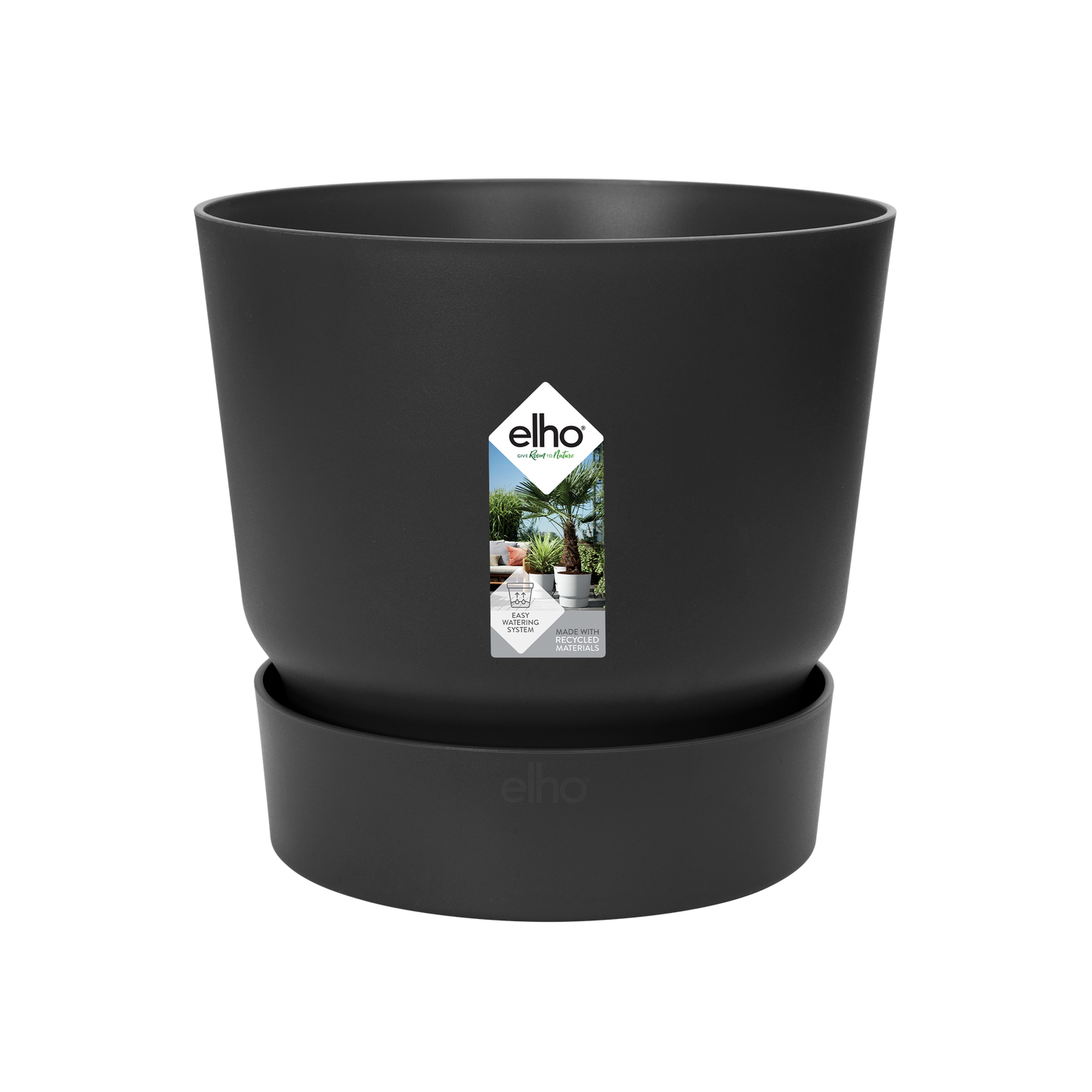 Topf elho Greenville Round schwarz – D39 × H37