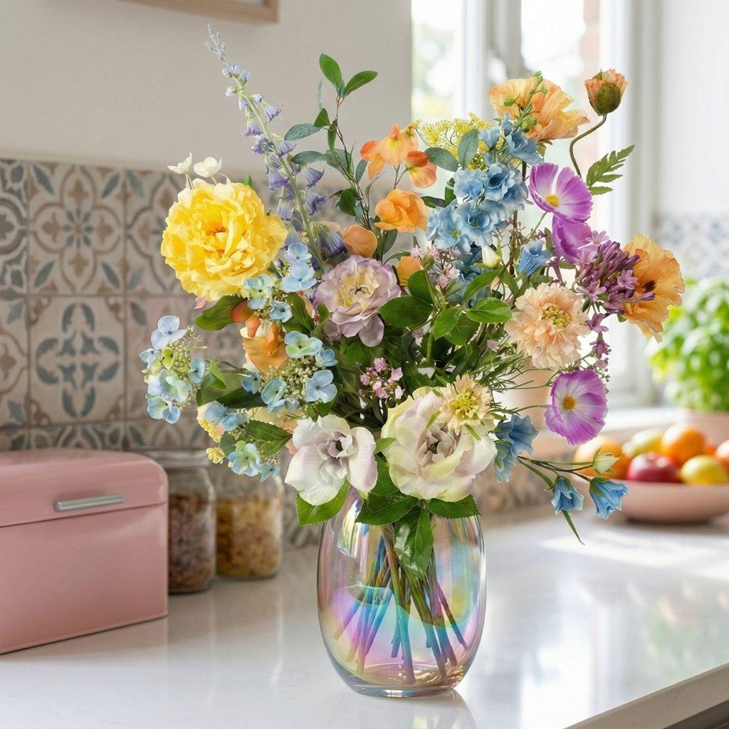 Kunstblumenstrauß, Soft Spring Deluxe, Real Touch, 18 Stiele, ↑ 85 cm