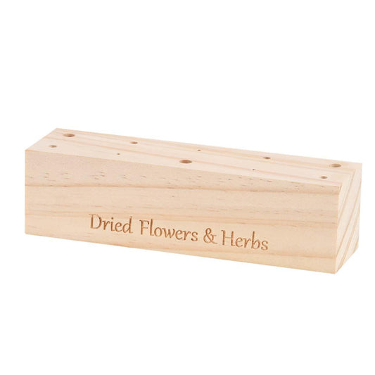 Holzständer für Trockenblumen – Größe L – Blumen und Kräuter + Trockenblumen-Arrangement