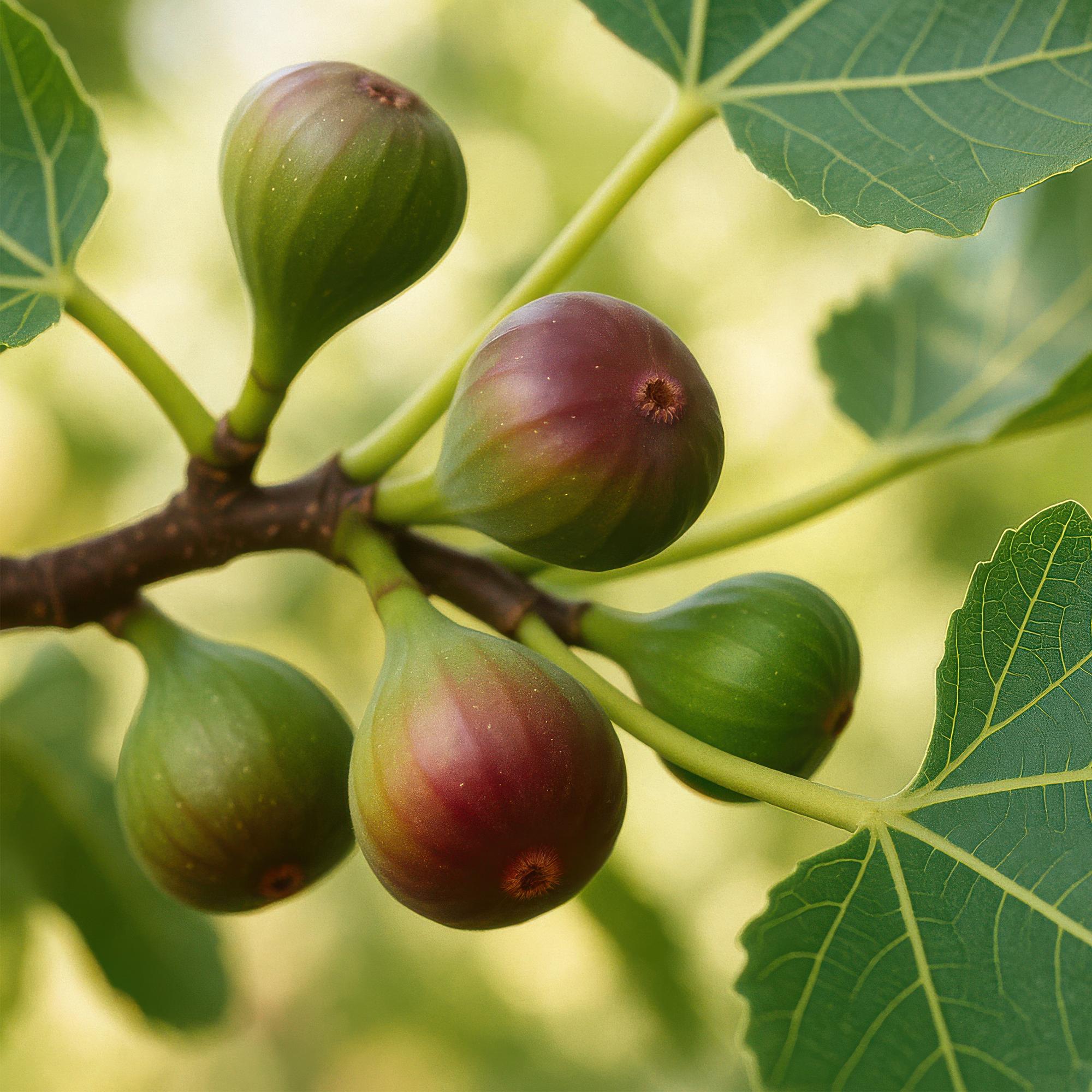 Obstbaum, Ficus caria Little miss Figgy, Feigenbaum, Winterhart, Rote Frucht, 2 Pflanzen, Topf 15 cm, 50 cm