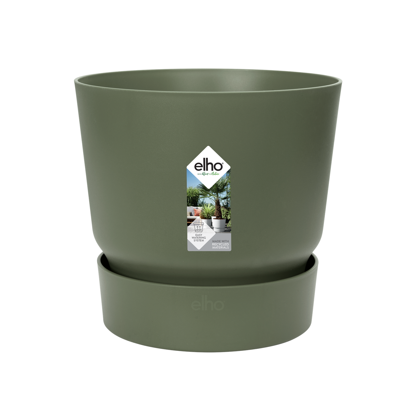 Topf elho Greenville Round Grün – D14 × H13