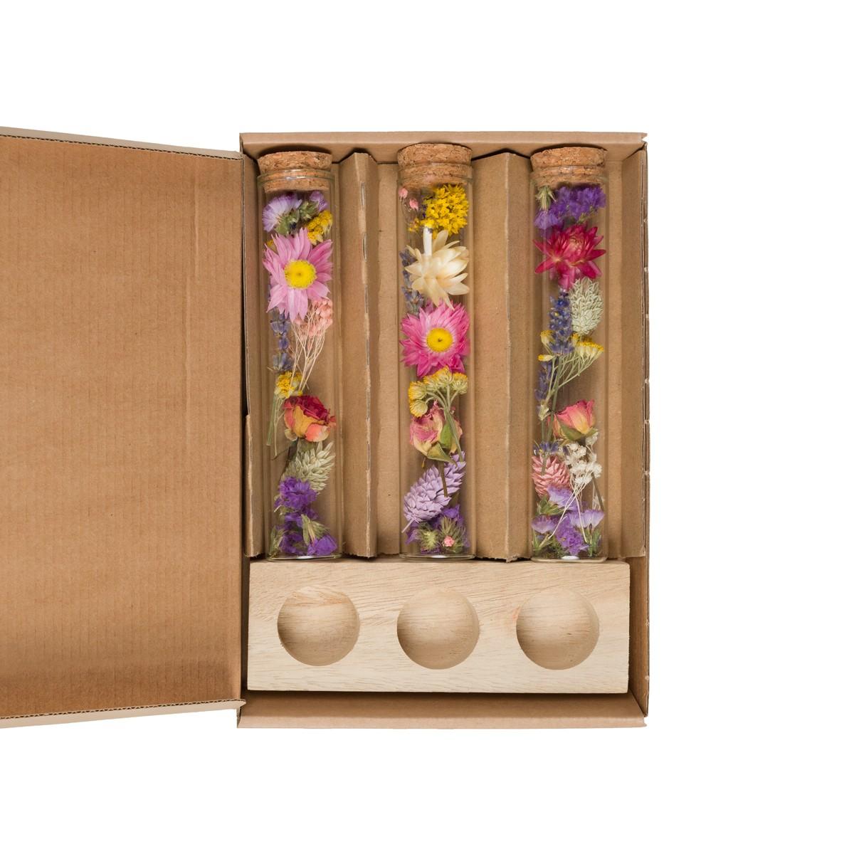 Getrocknete Blumen, Message in a Box Large, Multi, 8 Stücke, 15 cm