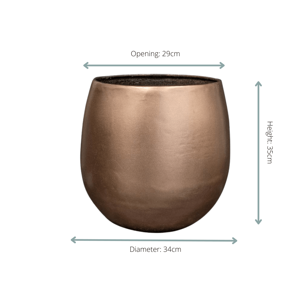 Pot Stijn goud - D34 x H35 - Botanic-Vibes