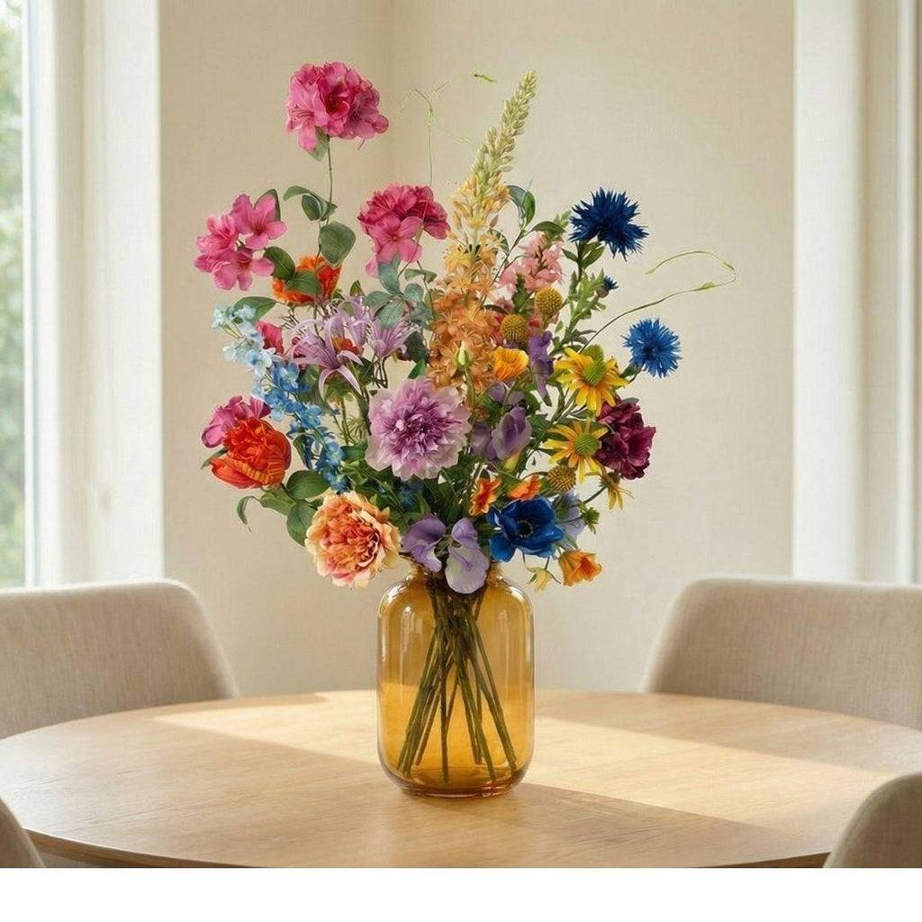 Kunstblumenstrauß, Summer Garden Deluxe, Real Touch, 19 Stiele, ↑ 100 cm
