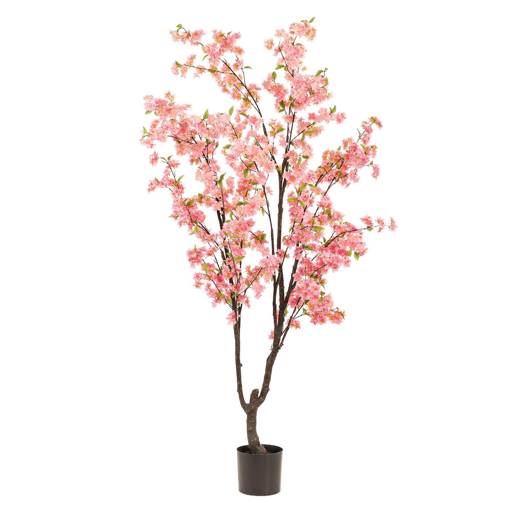 Kunstpflanze, Prunus, Kersenbloesem, rosa, 210 cm
