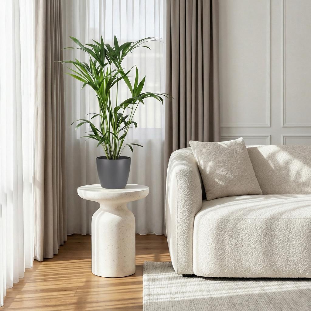 Green boutiQ, Zimmerpflanze, Howea Forsteriana, Kentia Palme, Wenig Pflege, Grün, Topf 19cm, Höhe 80, 85cm