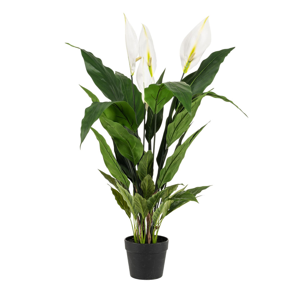 Kunstpflanze, Spathiphyllum, Lepelplant, 90 cm