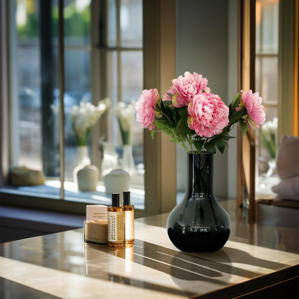 Kunstblumen-Solo, Light Rosa, Peonies, x 5, 65 cm