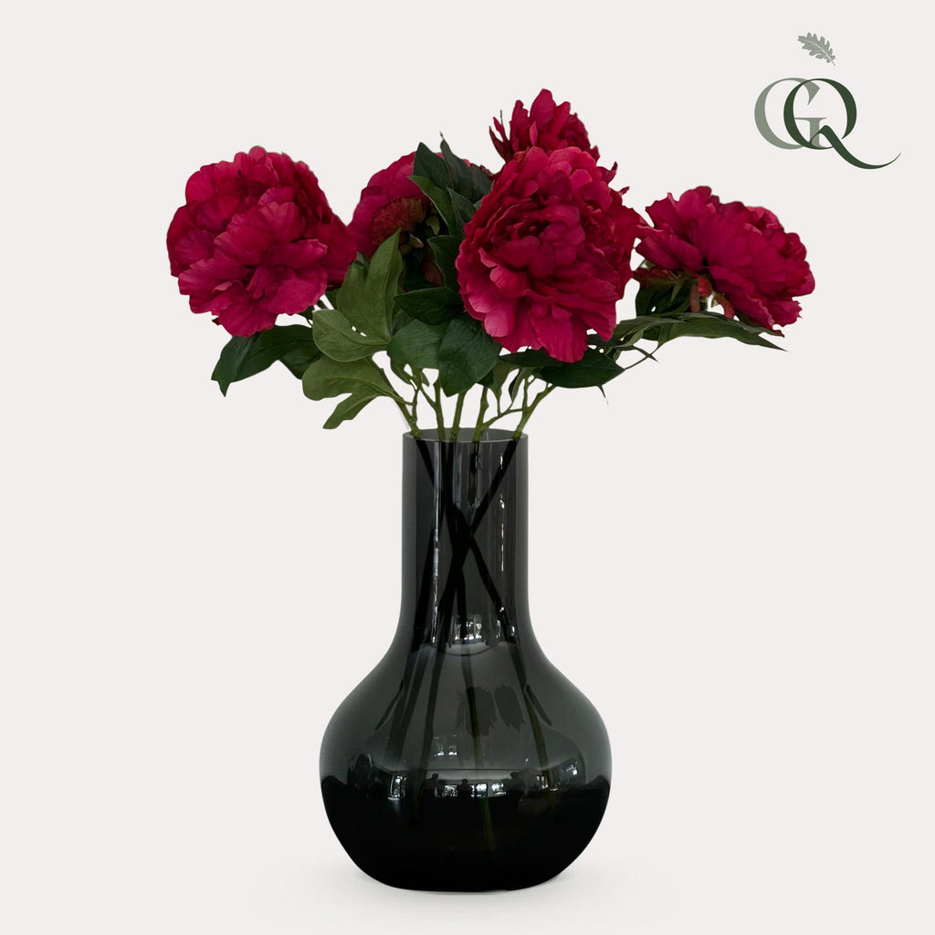 Kunstblumen-Solo, Dark Rosa, Peonies, x 5, 65 cm