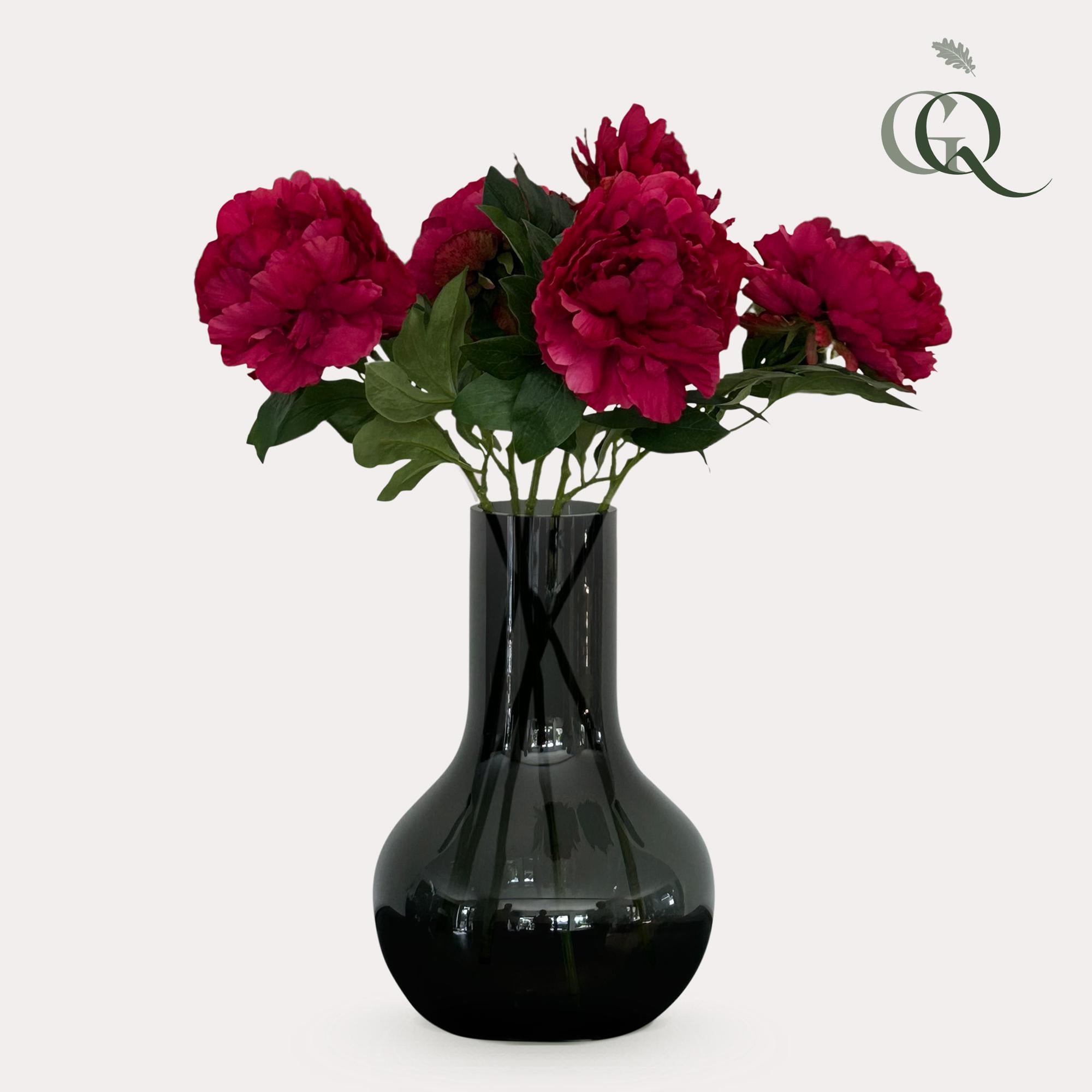 Kunstblumen-Solo, Dark Rosa, Peonies, x 5, 65 cm