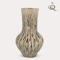 Vase aus Stein M, H39 W23, Boa Grün